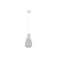 Teardrop-Shaped Pendant Light - White