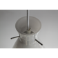Teardrop-Shaped Pendant Light - White