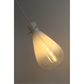 Teardrop-Shaped Pendant Light - White