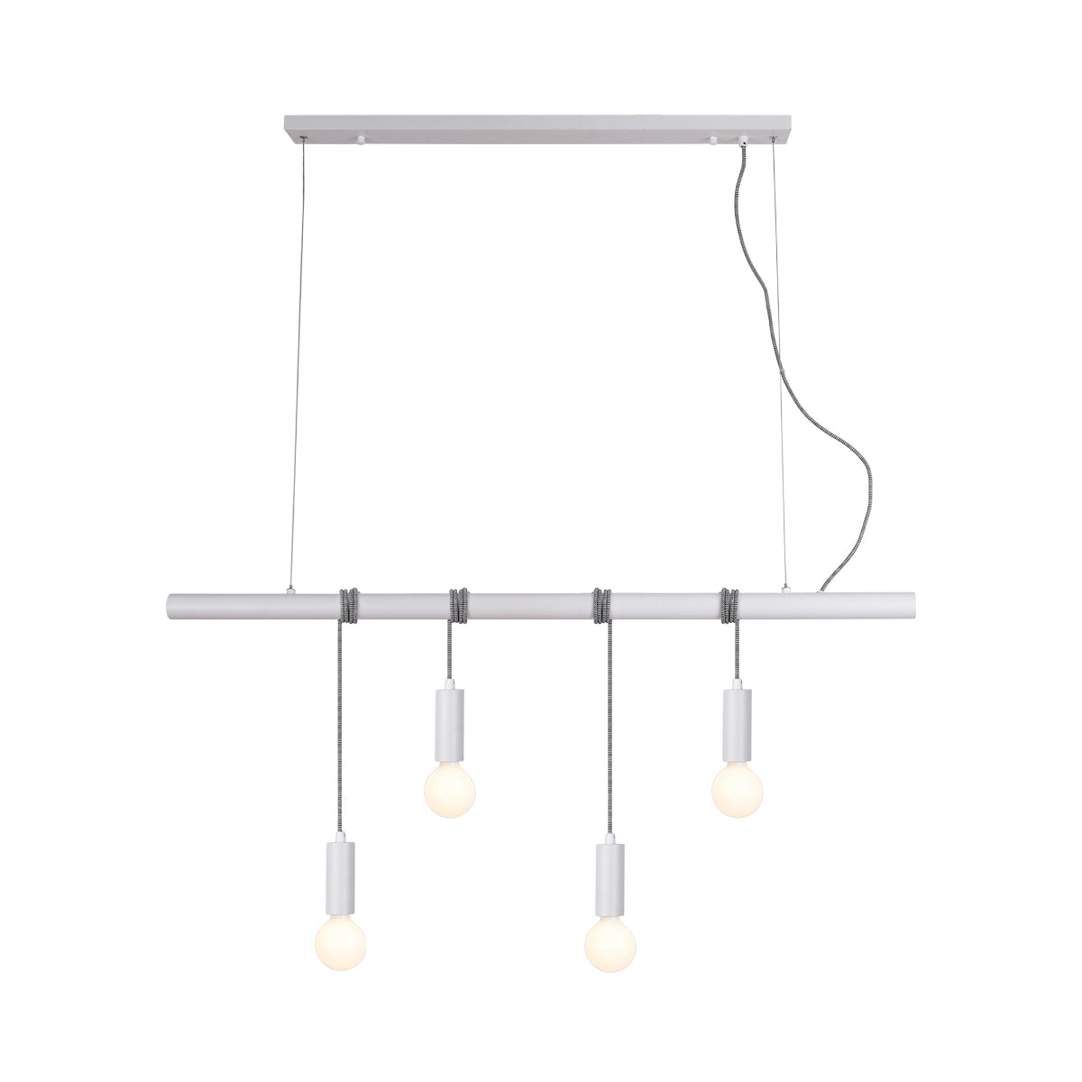 4 Lights Pendant Light - White