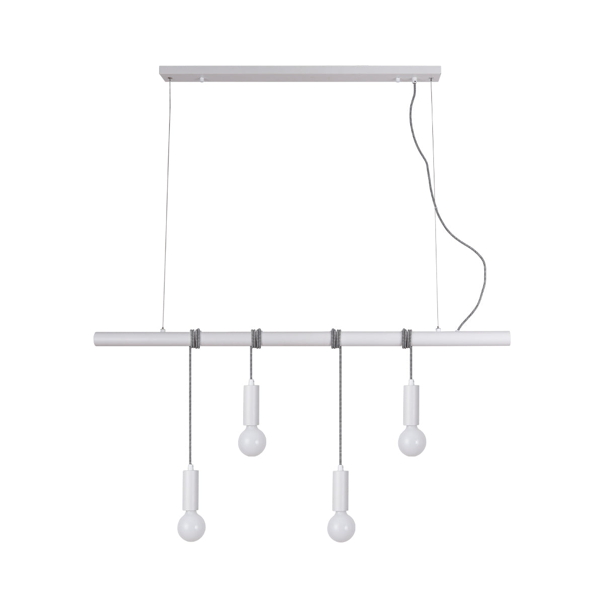 4 Lights Pendant Light - White