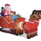 Father Christmas Charm Santa Sleight with Reindeer Christmas Inflatable LED Lights Inflatable - 3.2M