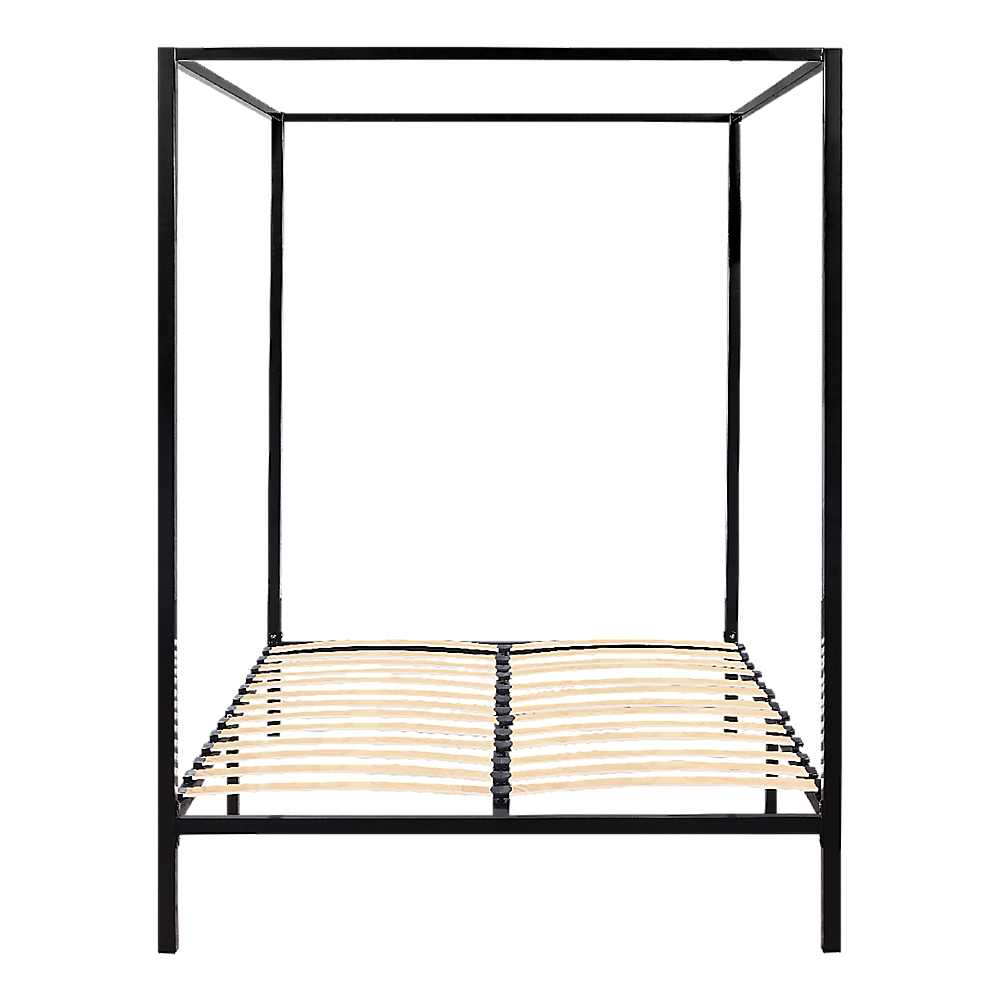 Lilian Four Poster Bed Frame - Black Double