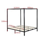 Lilian Four Poster Bed Frame - Black King