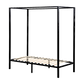 Lilian Four Poster Bed Frame - Black Single