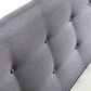 Paisley Deluxe Linen Bed Frame Fabric - Grey Double