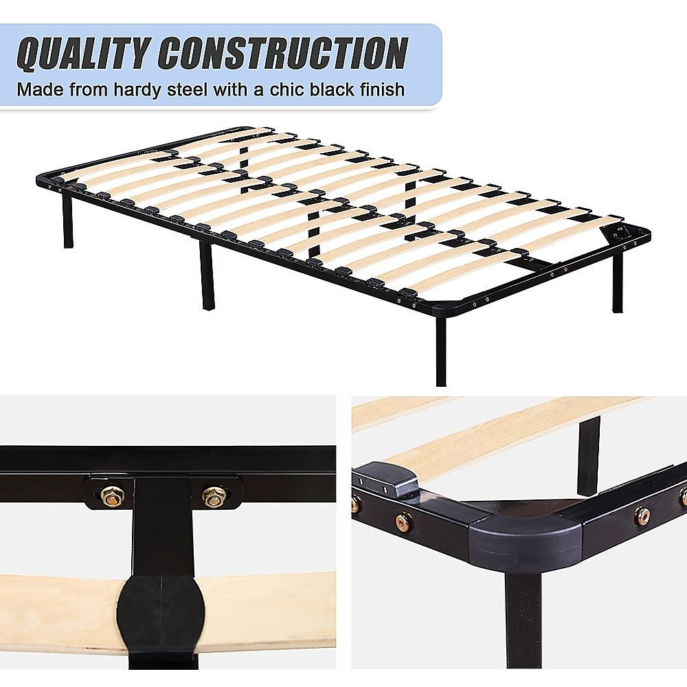 Eliana Metal Bed Frame - Black King Single
