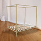 Lilian Four Poster Bed Frame - Gold Queen