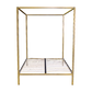 Lilian Four Poster Bed Frame - Gold Queen