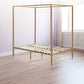 Lilian Four Poster Bed Frame - Gold Queen