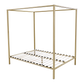Lilian Four Poster Bed Frame - Gold Queen