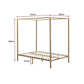 Lilian Four Poster Bed Frame - Gold Queen