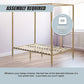Lilian Four Poster Bed Frame - Gold Queen