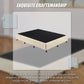 Aisha Ensemble Bed Base Linen Fabric - Natural Sand Queen