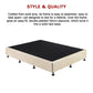 Aisha Ensemble Bed Base Linen Fabric - Natural Sand Queen