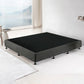 Aisha Ensemble Bed Base Linen Fabric - Graphite King