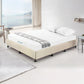 Aisha Ensemble Bed Base Linen Fabric - Natural Sand King