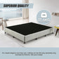 Aisha Ensemble Bed Base Linen Fabric - Light Grey King