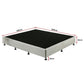 Frolic Ensemble Bed Base & Mattress Package with 34cm Mattress - Light Grey King