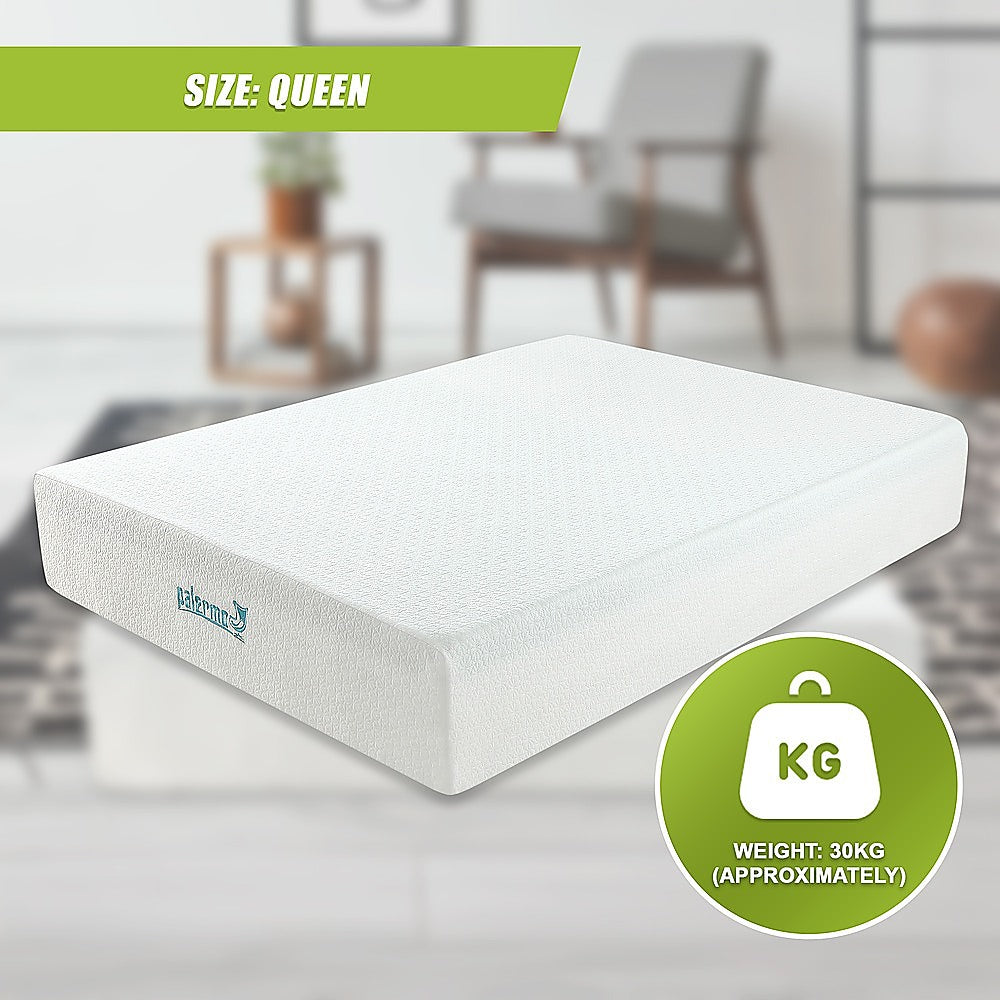 Kairos 30cm Mattress Memory Foam Green Tea Infused - Queen