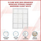 12 Cube Wire Grid Organiser Bookcase Storage Cabinet Wardrobe Closet White
