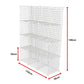 12 Cube Wire Grid Organiser Bookcase Storage Cabinet Wardrobe Closet White