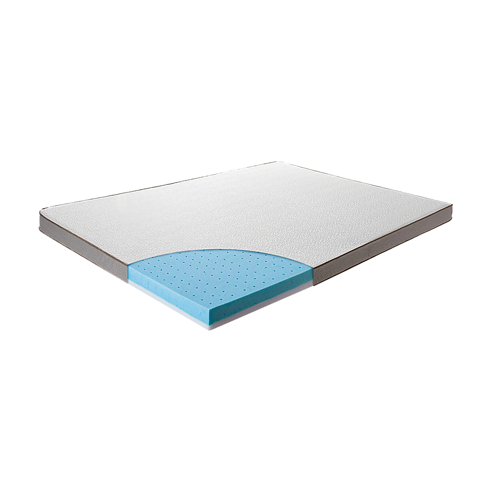 Queen Palermo Memory Foam Mattress Topper Cooling Gel Infused CertiPUR Approved