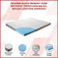 Queen Palermo Memory Foam Mattress Topper Cooling Gel Infused CertiPUR Approved