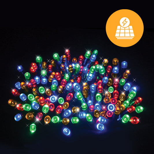 40M Solar Fairy Lights 500 LED - Multicolour