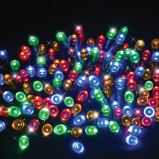 6M 120 LED Flashing Lights  - Multicolour