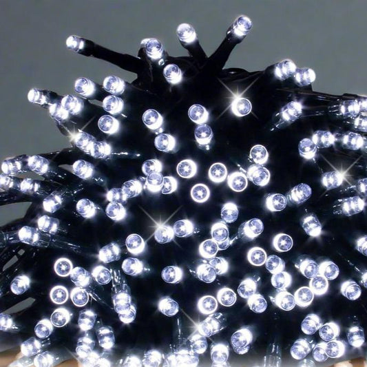6M 120 LED Flashing Lights  - Cool White