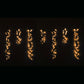 9M LED Dancing Cluster Icicles - Warm White