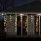 9M LED Dancing Cluster Icicles - Warm White