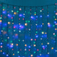 140cm Battery Operated 200 LED Curtain Light - Multicolour