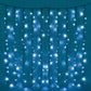 140cm Battery Operated 200 LED Curtain Light - Multicolour