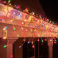 200 LED Battery Operated Icicle Lights - Multicolour
