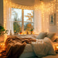 35M 500 Solar LED Fairy Lights 8 Function Memory Hold Multicolour Christmas Decoration - Warm White