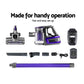 150 Cordless Handheld Stick Vacuum Cleaner 2 Speed Purple And Grey