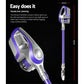 Cordless Stick Vacuum Cleaner - Purple & Grey