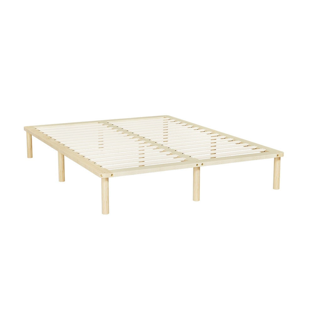 Dravite Bed & Mattress Package with 32cm Mattress - Natural Double
