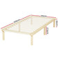 Elara Bed Frame Wooden Base Platform Timber Pine - Natural King Single