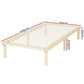 Dravite Bed & Mattress Package with 32cm Mattress - Natural King Single