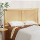 Lila Bed Frame with Rattan Headboard Wooden Bed Base - Pine Queen