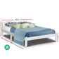 Sapphire Bed & Mattress Package no Drawers - White Double