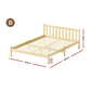 Jade Bed & Mattress Package no Drawers - Oak Double