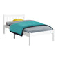 Jade Bed & Mattress Package with 34cm Mattress no Drawers - White Single