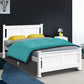 Mystique White Wooden Bed Frame no Drawers - Double
