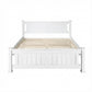 Mystique White Wooden Bed Frame no Drawers - Double