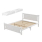 Mellow Bed Frame Wooden Platform with 2 Storage Drawers - White Queen