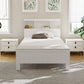 Glowra Bed Frame Wooden with 2 Storage Drawers - White King Single